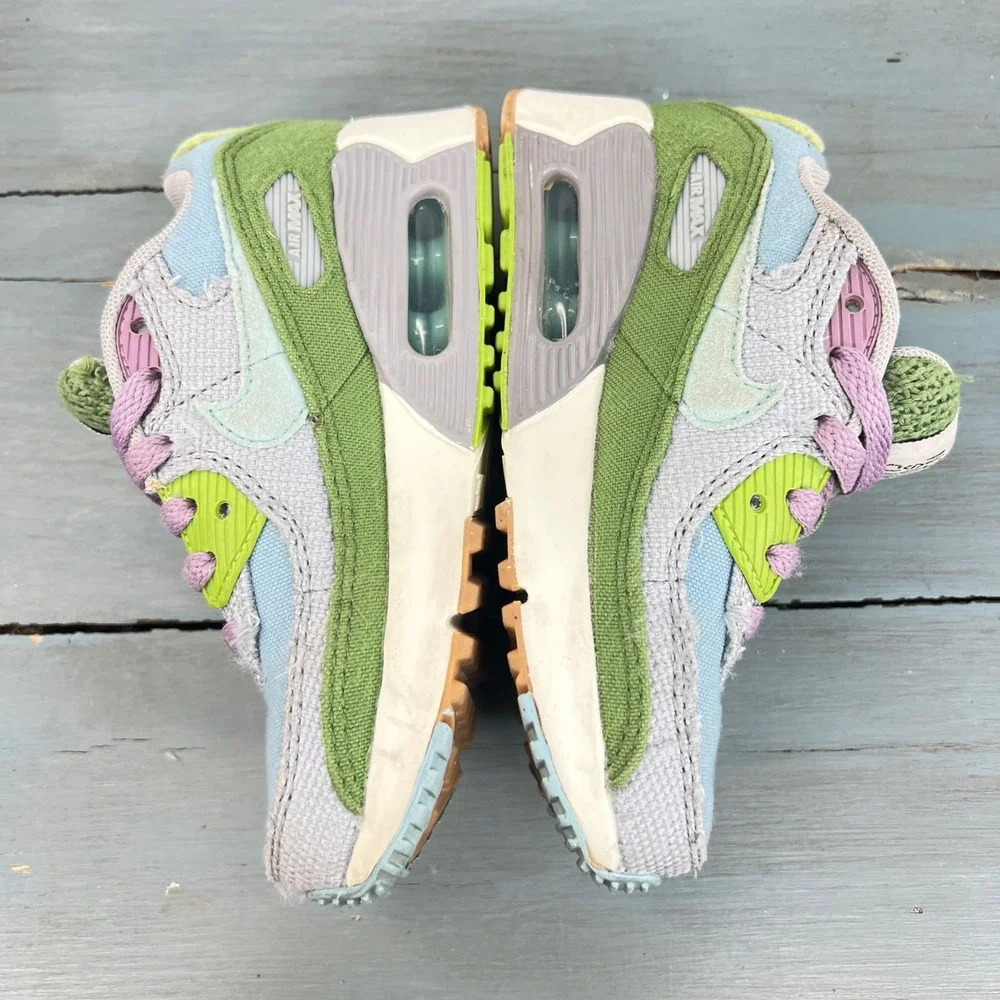 Nike Air Max 90 Sun Club Kids Blue Green Purple DQ4017-400 Size 12C